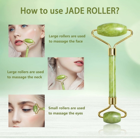 Gua Sha Facial Tool & Jade Roller Set for Skin Care - Picture 2 of 5